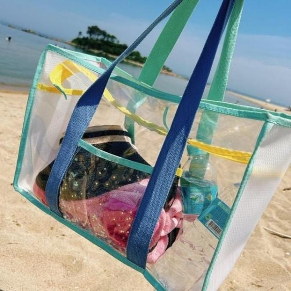 투명비치백 물놀이가방 숄더백 여행 여름 비치 투명 백 PVC 수영복 가방 해변 피서