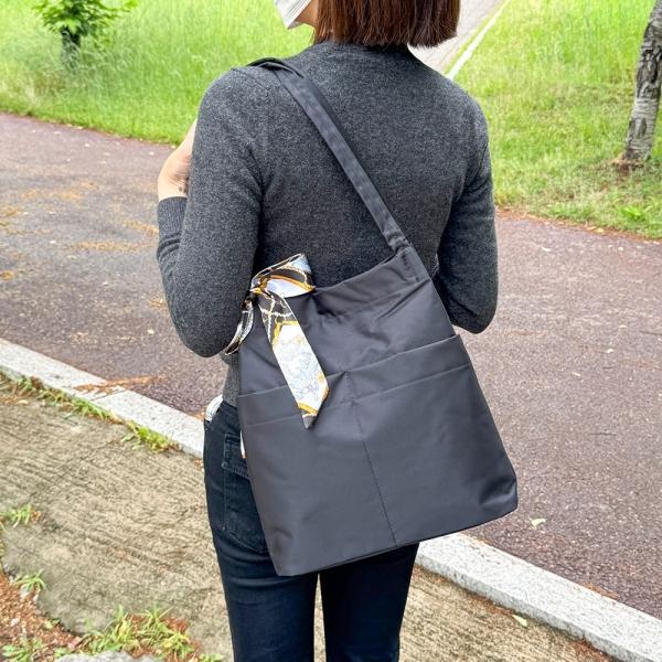 _22214 데일리 스카프 블랙 숄더백