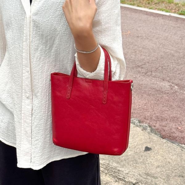 FC_6726 소가죽 심플 미니 토트 크로스백