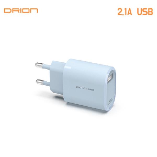 [드리온] 가정용 2.1A USB 1포트  충전기 (케이블 미포함)