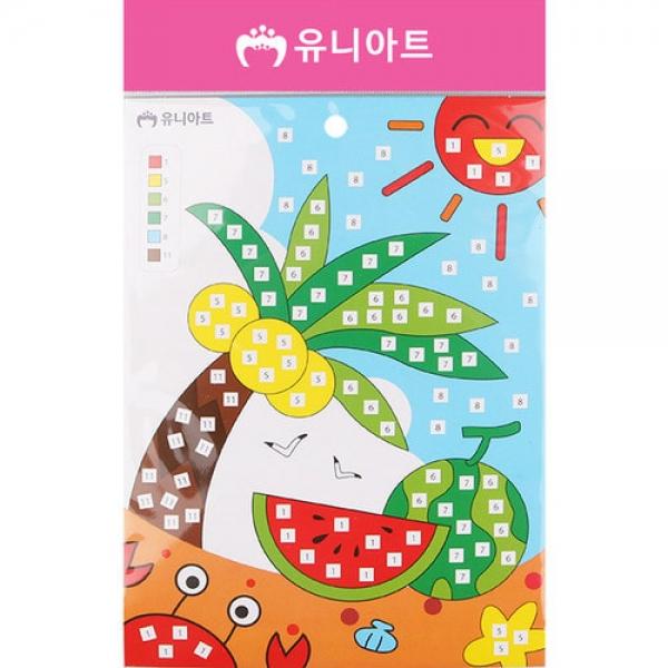 유니아트 만들기재료 EVA모자이크아트 여름