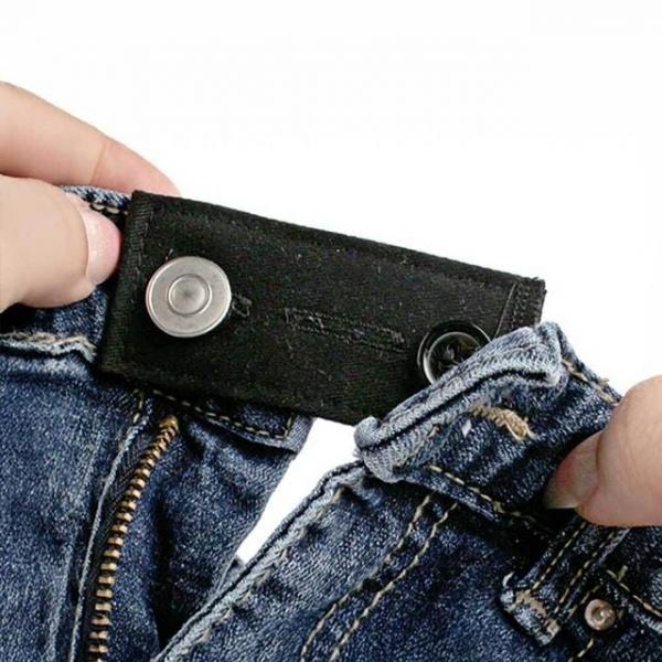 바지 허리 조절 블랙 덧댐천 허리사이즈조절