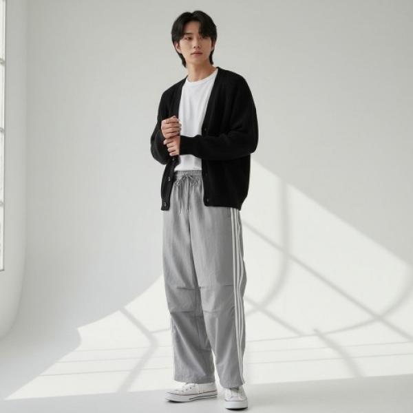 발로이드 바스락 스트링 라인 와이드바지 SD-260306