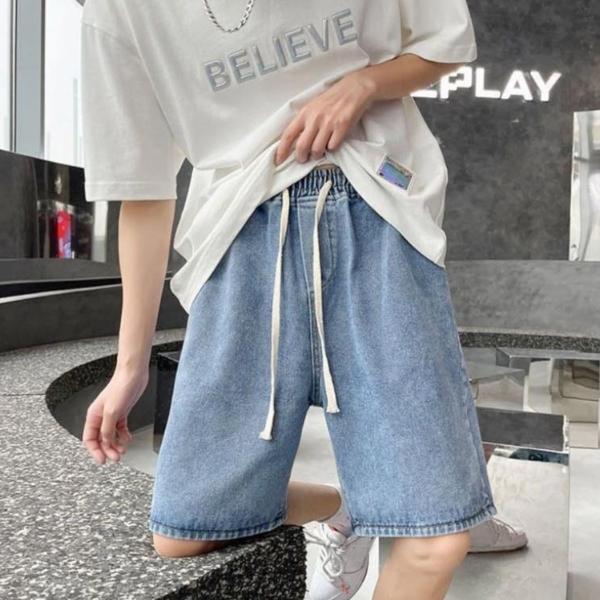 와이드핏 5부 남성 청바지 데님 패션