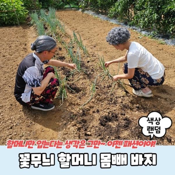 꽃무늬 할머니 몸빼 바지