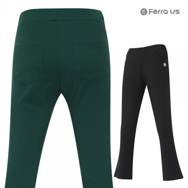 PrimaGolf 여성 비비드 부분밴딩 나팔 골프바지 APF3JN8011