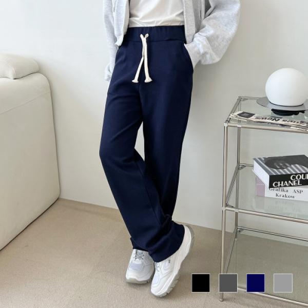 노반 여자 무지 면 일자 통바지 SD-220980
