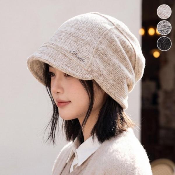 자카드 니트 레트로 캡비니 ELM-321