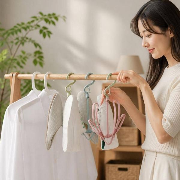 운동화 건조대 신발 거치대 풋웨어 건조 거치대 회전 걸이