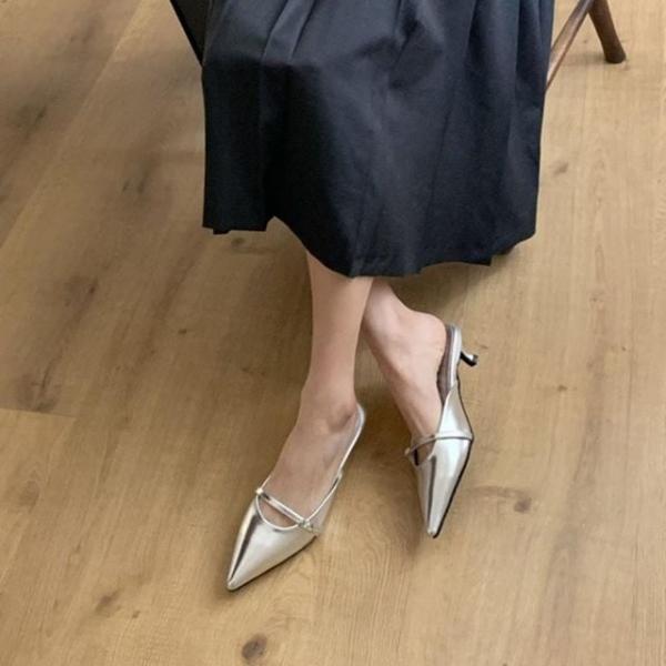 여성화 토오픈 하이힐 여자구두 메리제인 미들힐
