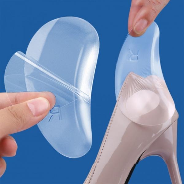 편안한 투명 아치 패드 구두 발보호 쿠션 관리 풋케어