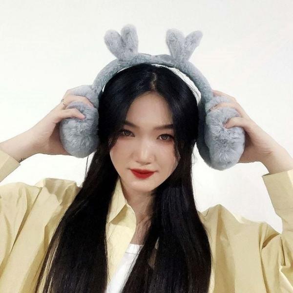 하트 퍼 귀마개 털 남자