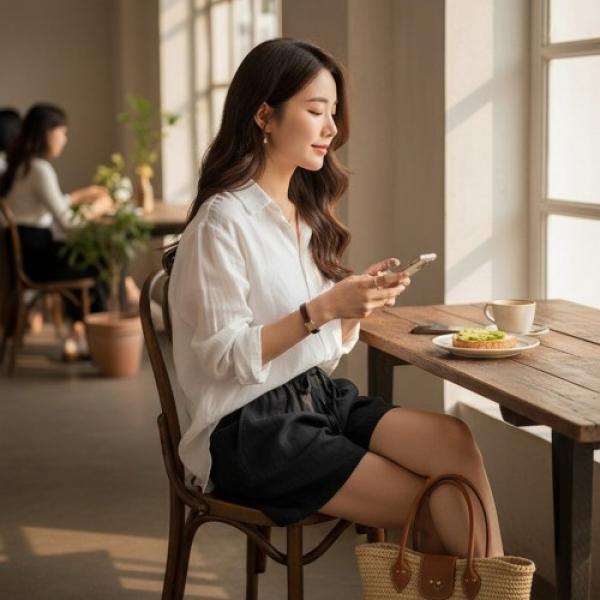나리카 허리밴딩 여성 여름 반바지 SD-260421