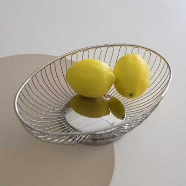 빌라트 스텐 와이어 타원 바스켓 2size