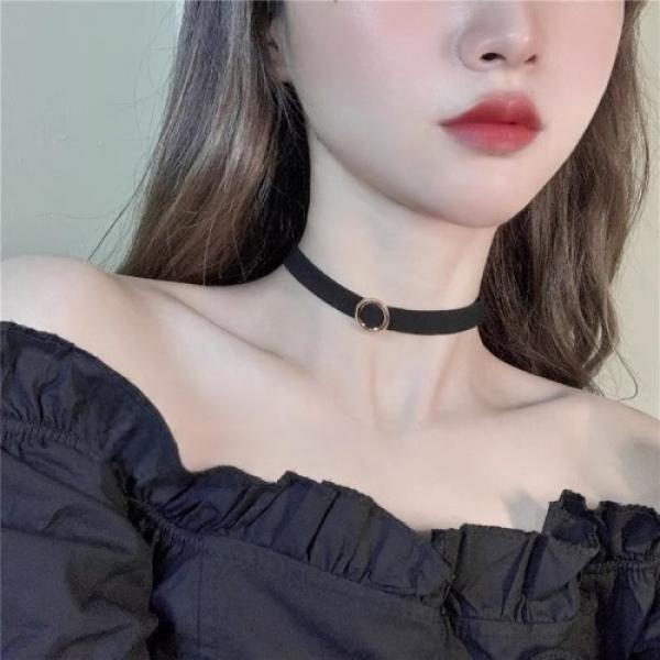 데일리 링 초커 목걸이