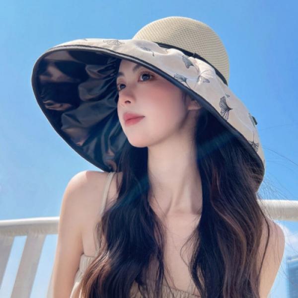 은행잎 블랙코팅 버킷햇 ELM-197