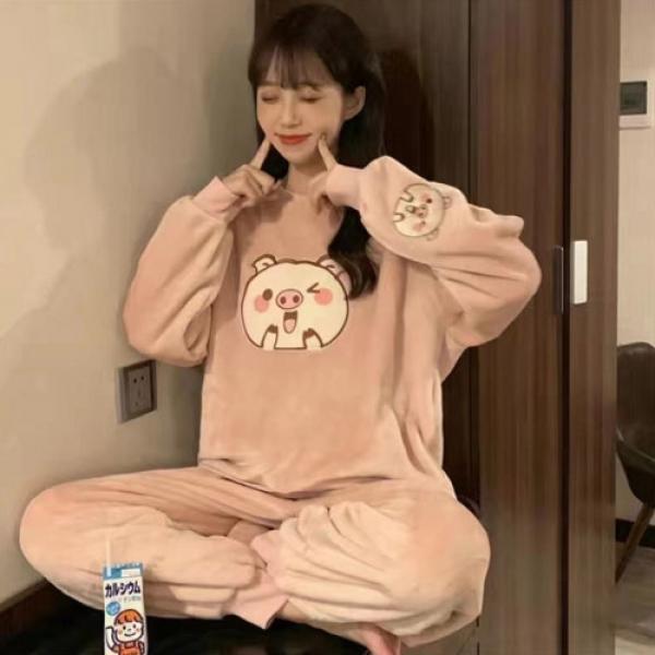 핑크돼지 극세사 수면잠옷 DS5013