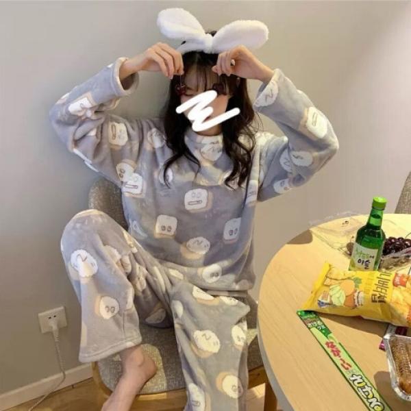 빵순이 극세사 수면잠옷 DS5012