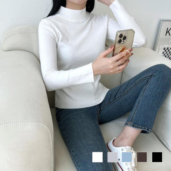 오웬 캐시미어 골지 반목티 SD-221017